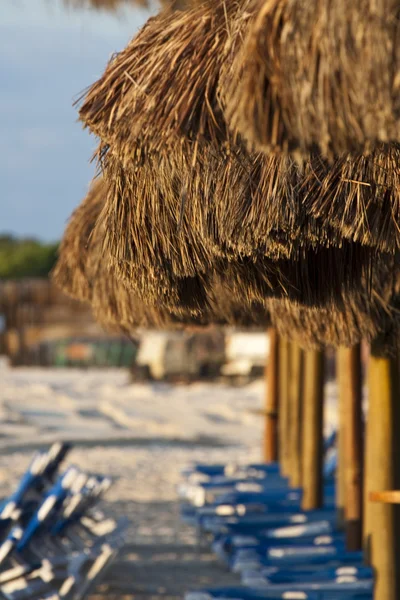 SRAW parasol na plaży — Zdjęcie stockowe