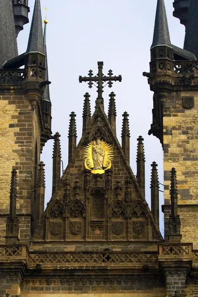 Prag'ın kilise steeples — Stok fotoğraf