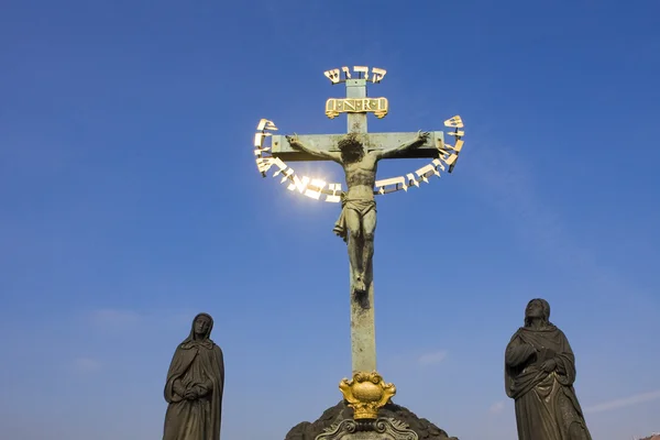 耶稣受难像。布拉格，捷克 pepublic — 图库照片