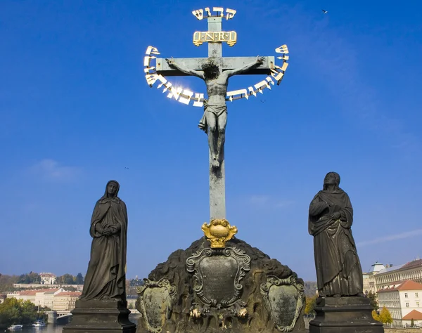 Crucifix. Prague, République tchèque Pepublic — Photo