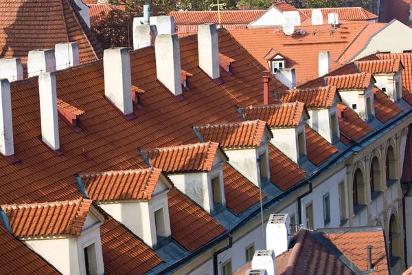 Prague. Red roofs — Stock Photo, Image
