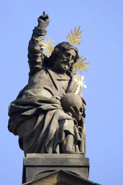 Статуя в Праге — стоковое фото
