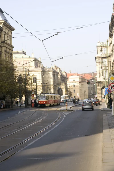 Praga. Acoperișuri roșii — Fotografie, imagine de stoc