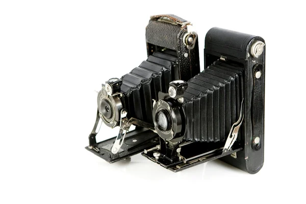 stock image Vintage folding cameras