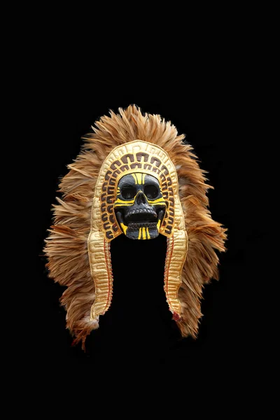 Native American Mask Isolated on Black Background — Stock Photo, Image