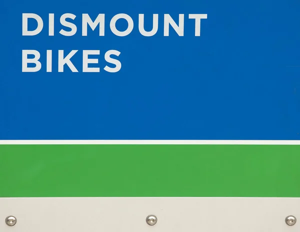Sing- Dismount bikes — Stock Photo, Image