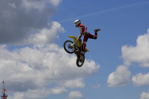 Stunt biker — Stockfoto