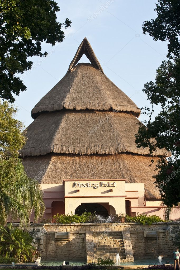tropical house with straw roof | 图库照片 08 mikhail kusayev