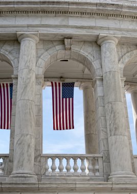 U.S. flag in Arlington clipart