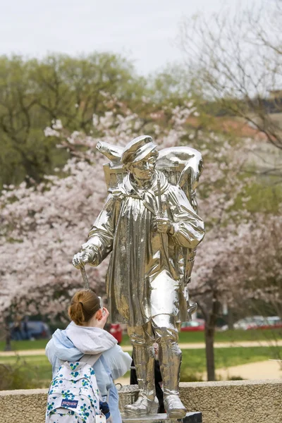 Estatua en el parque Smithsonian Washington DC — Foto de Stock