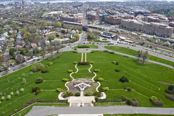 Вид с Вашингтонского масонского национального мемориала в Александрии, штат Вирджиния — стоковое фото