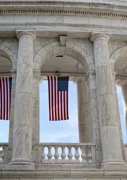 Americká vlajka v Arlingtonu — Stock fotografie