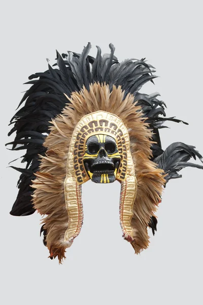 Американських індіанців маски, ізольовані — стокове фото