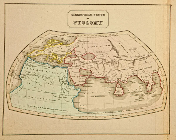 Antica mappa del mondo. Pubblicato da George Philip and son at — Foto Stock