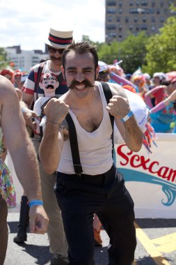 New York - Haziran 23: 30 yıllık Mermaid parade Coney Adası