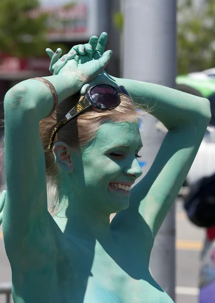 NEW YORK - JUNE 23: 30th annual Mermaid parade on Coney Island — Stock Photo, Image