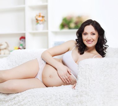 Pregnant woman clipart