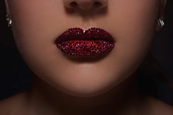 Diamond lips — Stock Photo, Image