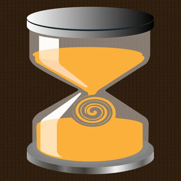 Figura decorativa reloj de arena — Vector de stock