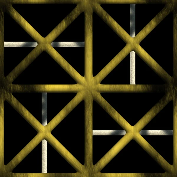 Gekrulde decoratieve lattice — Stockfoto