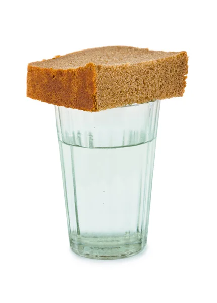 Хліб і вода — стокове фото