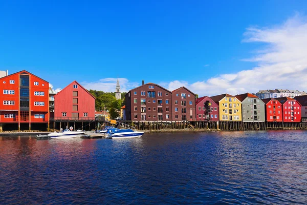 Cityscape de Trondheim, Noruega — Fotografia de Stock