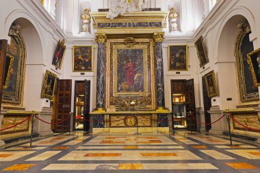 Interior of Cathedral in Toledo Spain clipart