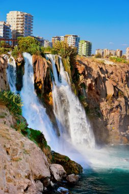 Waterfall Duden at Antalya, Turkey clipart
