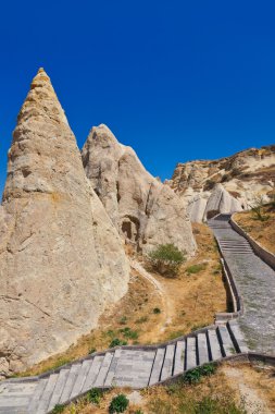 Cave city in Cappadocia Turkey clipart