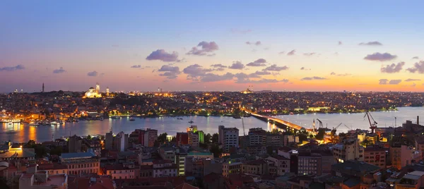 Ηλιοβασίλεμα Πανόραμα Κωνσταντινούπολης — Φωτογραφία Αρχείου