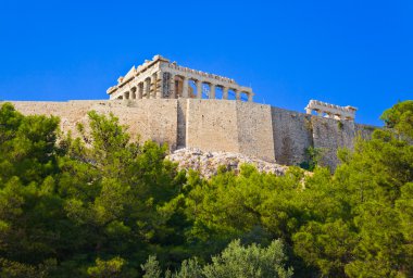 Atina, Yunanistan 'daki Akropolis' teki Parthenon tapınağı