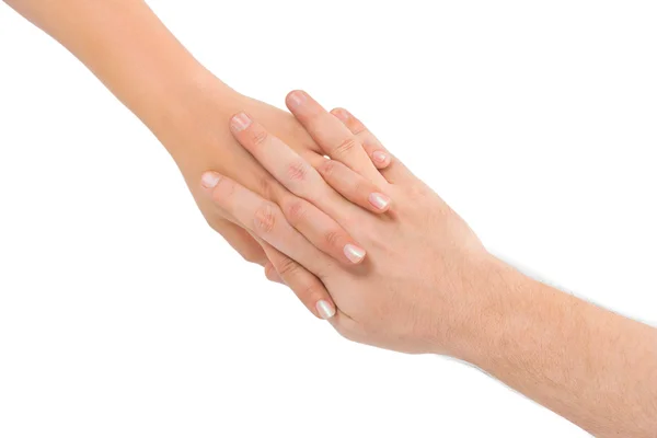 Άνδρας και γυναίκα χέρια — Φωτογραφία Αρχείου