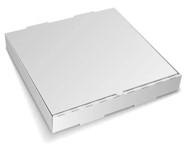 Caja de pizza de cartón — Vector de stock