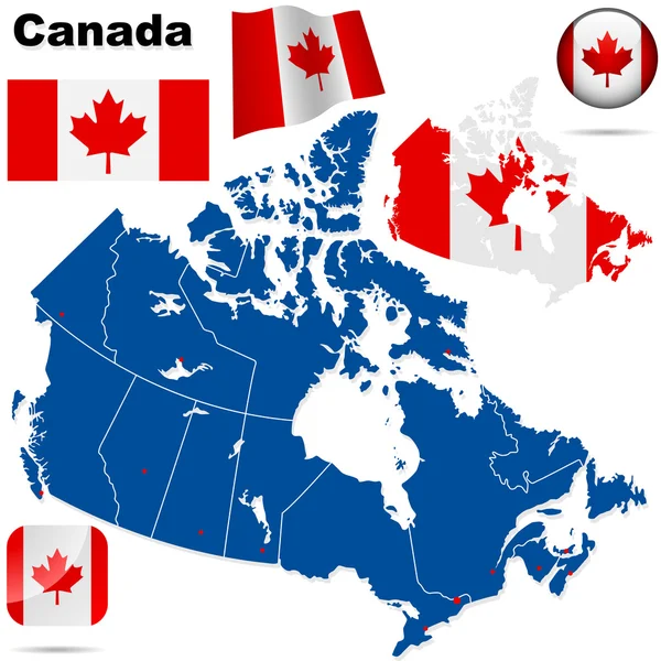 Canadá vector conjunto . — Archivo Imágenes Vectoriales
