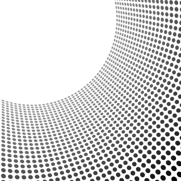 Gebogen cirkels patroon sjabloon met kopie ruimte. — Stockvector
