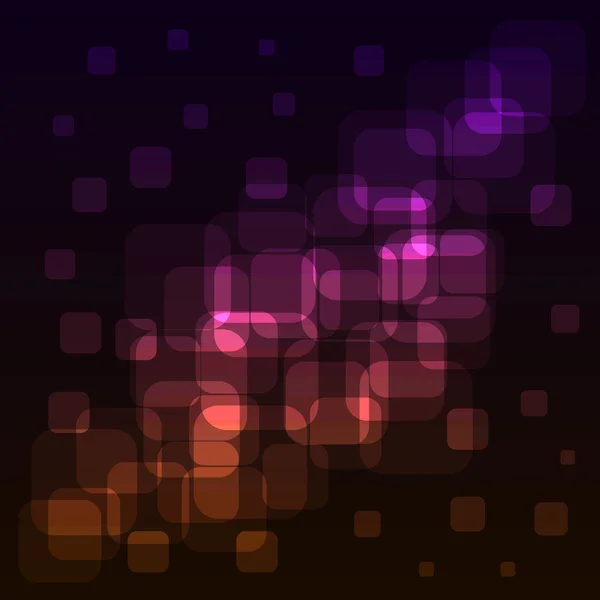 Abstrato quadrados arredondados luzes coloridas — Vetor de Stock