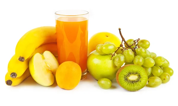 Juices and fruits — Stock Photo, Image