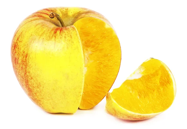 Orange i apple — Stockfoto