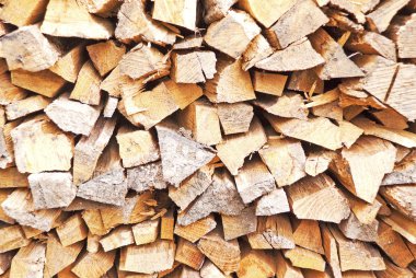 Pile of chopped fire wood clipart