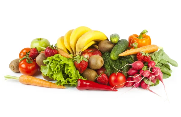 Sammansättningen av frukt och grönsaker — Stockfoto