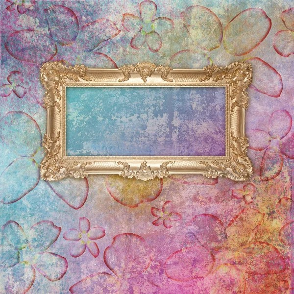 Retro background with decorative frame — Stock Photo, Image
