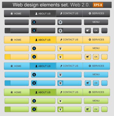 Web tasarım öğeleri kümesi