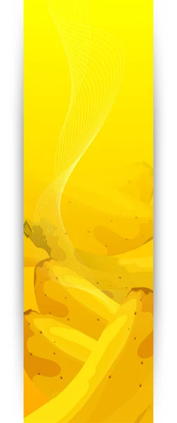 Banners met banaan — Stockvector