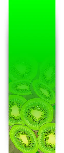 Banners con kiwi — Vector de stock