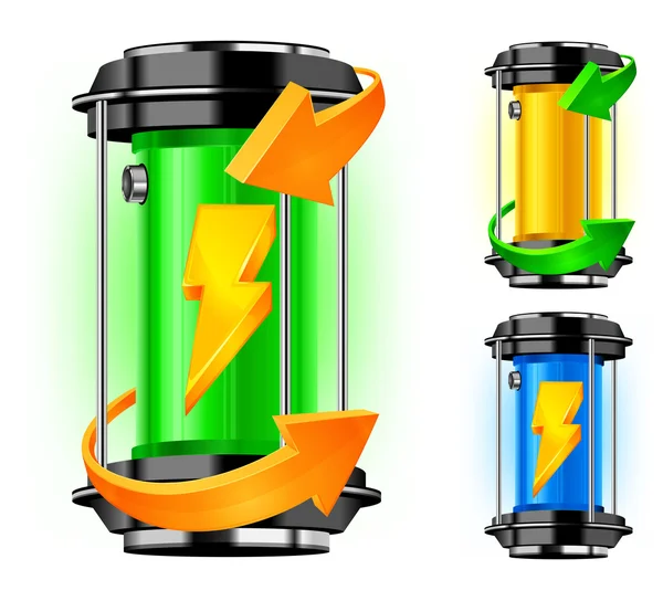 Cilinder van alternatieve energie — Stockvector