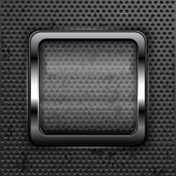 Vierkante web knop — Stockvector