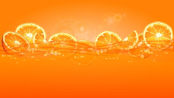 Oranje segmenten in SAP — Stockvector