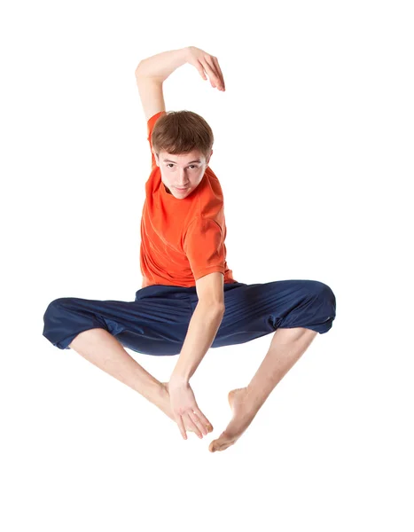 Mannen är en akrobat — Stockfoto