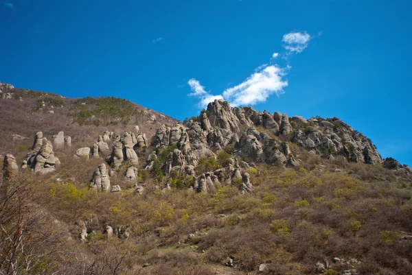 Des affleurements sur la montagne Demerdzhi — Photo