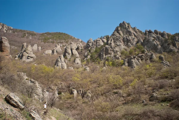 Outcrops on the mountain Demerdzhi — Stock Photo, Image